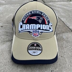 NFL New England Patriots Superbowl XXXIX Reebok Cap Locker Room New Tag 1sz. ft